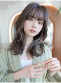 20代30代大人かわいい/グレージュカラー/レイヤーカット/小顔