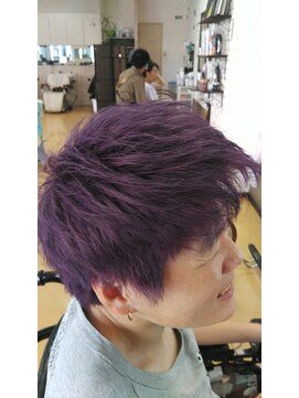 ヘアーズ ベリー 小林店(hairs BERRY) パープル