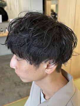 ニアウ 伊勢崎連取店(Niau) メンズマッシュパーマツイストスパイラルパーマ波巻きパーマ