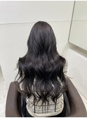 暗髪ロング