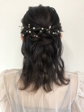 ヘアセットサロン クリアリティ(clarity) サイドまとめハーフアップ