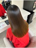 イメチェンハッシュカットフルバング似合わせレッドブラウン