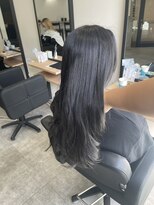 ラフ 難波店(LAFF) #黒髪#ボブルフ#ネビージュ#小顔#ワンレン