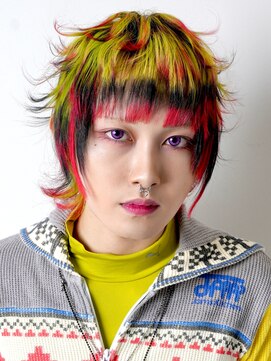 レボル(REVOL) メンズデザインカラー☆シールエクステ推し活推しカラー派手髪