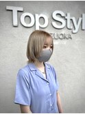 ショートウルフ/ケアブリーチ