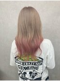 複雑履歴→ミルクティーonピンクグラデーション