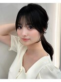 小顔レイヤー　前髪顔周り　髪質改善縮毛