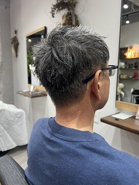フェリスヘア(feliz hair) グレイヘアメンズショート