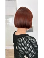ロアヘアーコーディネート 京都駅前店(LoRE hair coordinate) オレンジカラーのbob
