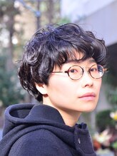 ロムロクウェット(L'HOMME ROQUETTE) マッシュショート×ナチュラルパーマ