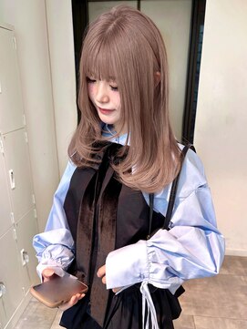 ペレ アネックス 大阪梅田茶屋町店(PELE ANNEX) ホワイトグレージュ/デジタルパーマ/チェリーブラウン/梅田