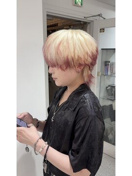 メンズペレ 渋谷(MEN'S PELE) スペインカール/スパイキーショート/ブルーブラック/渋谷