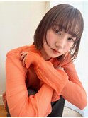 ショートボブ/外はねボブ/顔まわりレイヤー/顔まわりカット