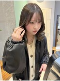 オリーブベージュ/髪質改善カラー