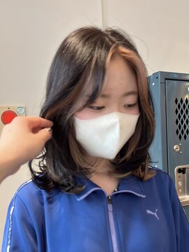 チュール(ture) ミディアムレイヤー×フェイスフレーミング