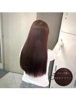 ミエルヘアーエスト 新宿店(mielhair est)&nbsp;ブリーチ無し◎ REDブラウン