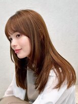 シンス 銀座(since)&nbsp;ミディアムレイヤー/顔周りレイヤー/小顔ヘア/似合わせカット