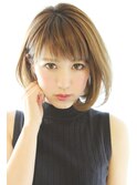 ３０代・４０代に人気シルエットが綺麗なひし形ボブ