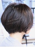 大人カッコいい潤いツヤ髪ショートボブ