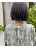 地毛風カラー×ブラントボブ