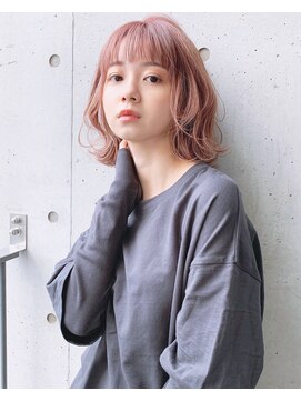 リコバイアフロート(riko by afloat) ふんわりくびれヘアペールカラーピンクベージュ【riko立野】