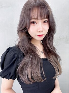 アイティーバイアルバム 下北沢店(IT by ALBUM) くびれヘア_ショコラベージュボブルフベビーバング_8737