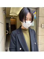 インサイドアウト(IN SIDE OUT+)&nbsp;ハンサムショート / センター分け / 黒髪【IN SIDE OUT+】