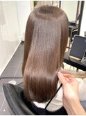 美髪☆髪質改善/縮毛矯正大人かわいいココアベージュ
