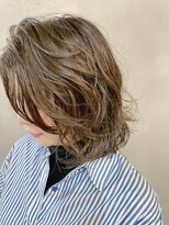 テテコケット(tete coquette) グレージュ×ボブパーマ