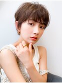 30代40代50代ショートパーマ/ショコラアッシュ/ヘルシースタイル
