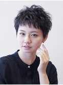 ベリーショート/ショートカット/顔周り/レイヤーカット/梅田
