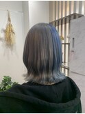 ツートン　シルバー×ライトブルー[錦糸町/錦糸町ブリーチ]