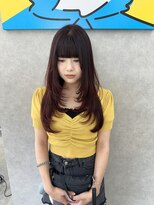 サロウィン 水戸(SALOWIN)&nbsp;【EMA】チェリーレッド+レイヤーカット【カナイ】