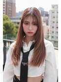 ストレートレイヤー×顔まわり×髪質再生×韓国【川又】