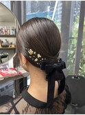 【安田汐里】結婚式・二次会に！ピタッとシニヨンアレンジ＊