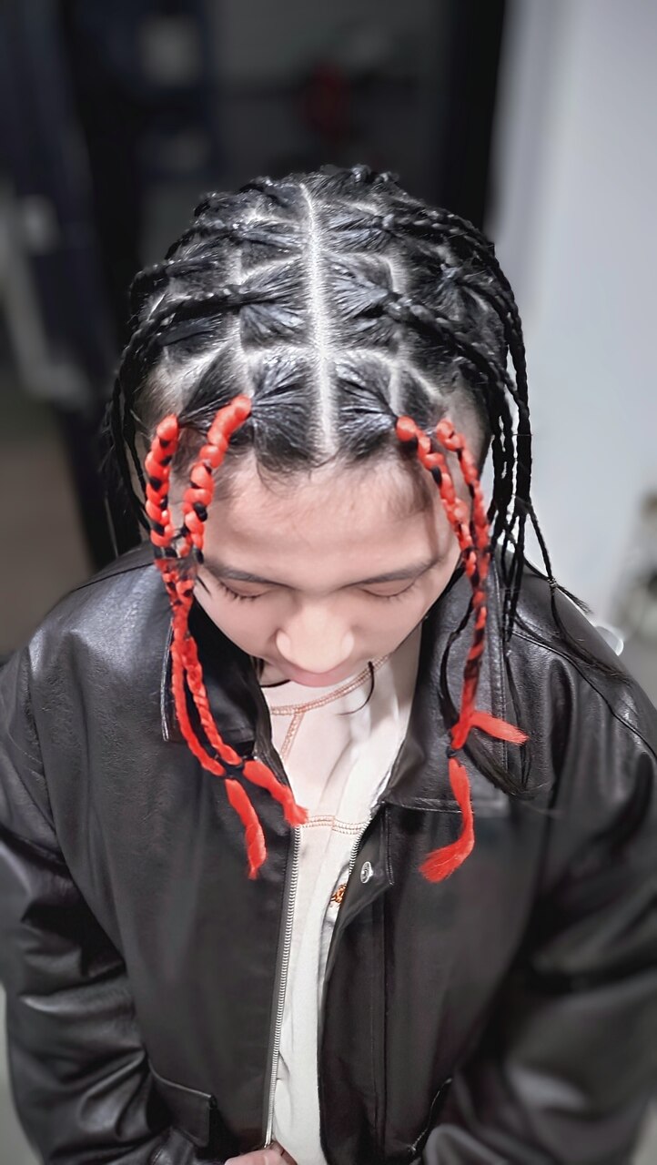ハーフ＆ポニー２way！ショートブレイズ☆ウェーブロング Amazon.co.jp: 特殊ヘアサロン監修 ヘアゴム付き ブレイズ 12本