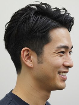 エイトオー(8o)の写真/眉毛で印象が変わる!シェービングや豊富なケアメニューで清潔感ある仕上がりに〈理容室/立川/シェービング>
