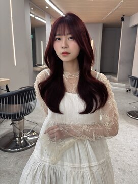 ボタン テンジン(VOTAN tenjin) 【杉本大地】韓国ヘア/ワインレッド/レイヤーカット/天神美容室