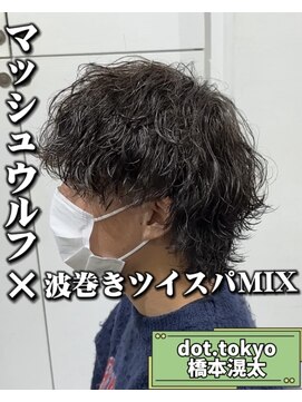 メンズ サロン ドット トウキョウ 町田店(men's salon dot. tokyo) マッシュウルフ×波巻きツイスパミックス
