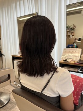 ウイ バイ ファースト 北四番丁店(u'i by first) ミディアムヘア×コックリ秋カラー