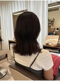 ミディアムヘア×コックリ秋カラー
