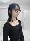 【NeF】戻せる暗髪グレーマットのくびれボブ＊