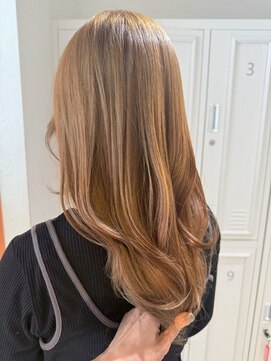 スペックホルダーミミ(Spec Holder mimi) デザインカラーキャメルベージュレイヤーロング