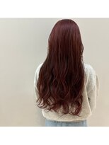 エマ 茅ヶ崎(EMMA)&nbsp;ロング　ダブルカラー　ピンクボルドー　茅ヶ崎／湘南