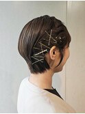 ショートヘアアレンジ