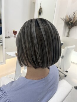 ドロップの写真/【津山】自然で艶のある上品な白髪ぼかしが人気♪大人女性のお悩みを一緒に解決◎似合うカラーをご提案!