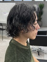 リオールバイニアウ(RE:ALL by Niau)&nbsp;メンズミディアムボブパーマニュアンスパーマスパイラルパーマ