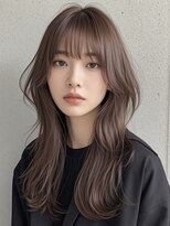 レイヤーカット H 大阪梅田 女性専用サロン 韓国レイヤーカット ハイライトくびれボブセミロングクラゲヘアショートウルフ
