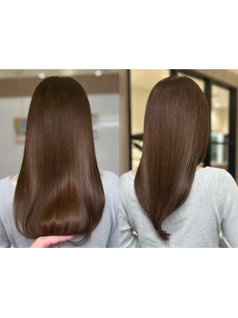 ダメージに合わせたトリートメント選定で輝く美髪へ…シルクのような質感で今までにないサラツヤな手触り♪