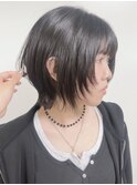 【morio原宿】ウルフカット 顔まわりレイヤー 黒髪